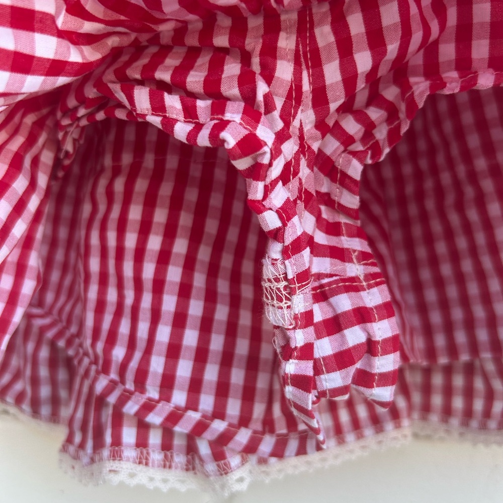 Thorn & Fable gingham ruffle western mini skort M - Picture 4 of 7